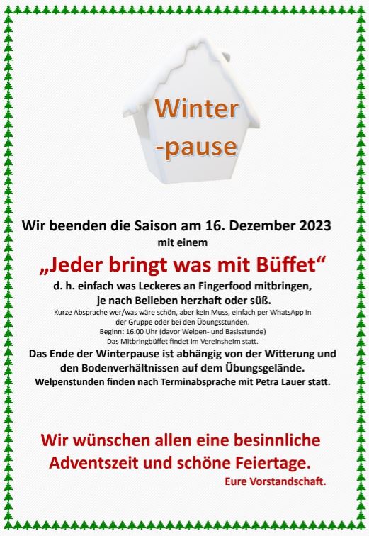 Winterpause 2023